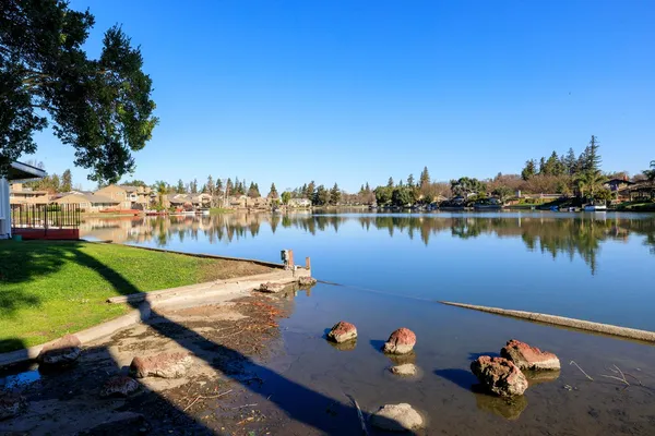 a view of outdoor space with garden and deck