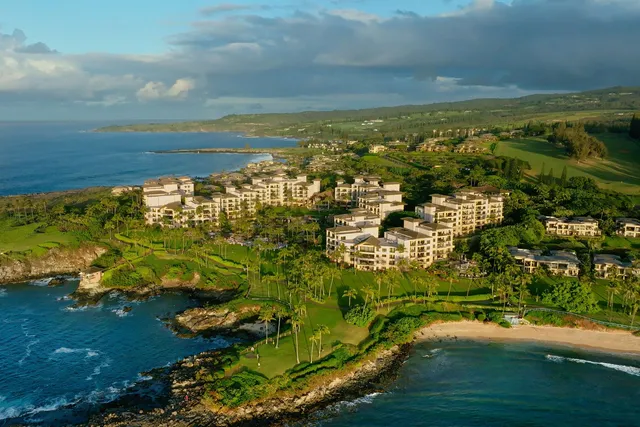 a view of an ocean and beach