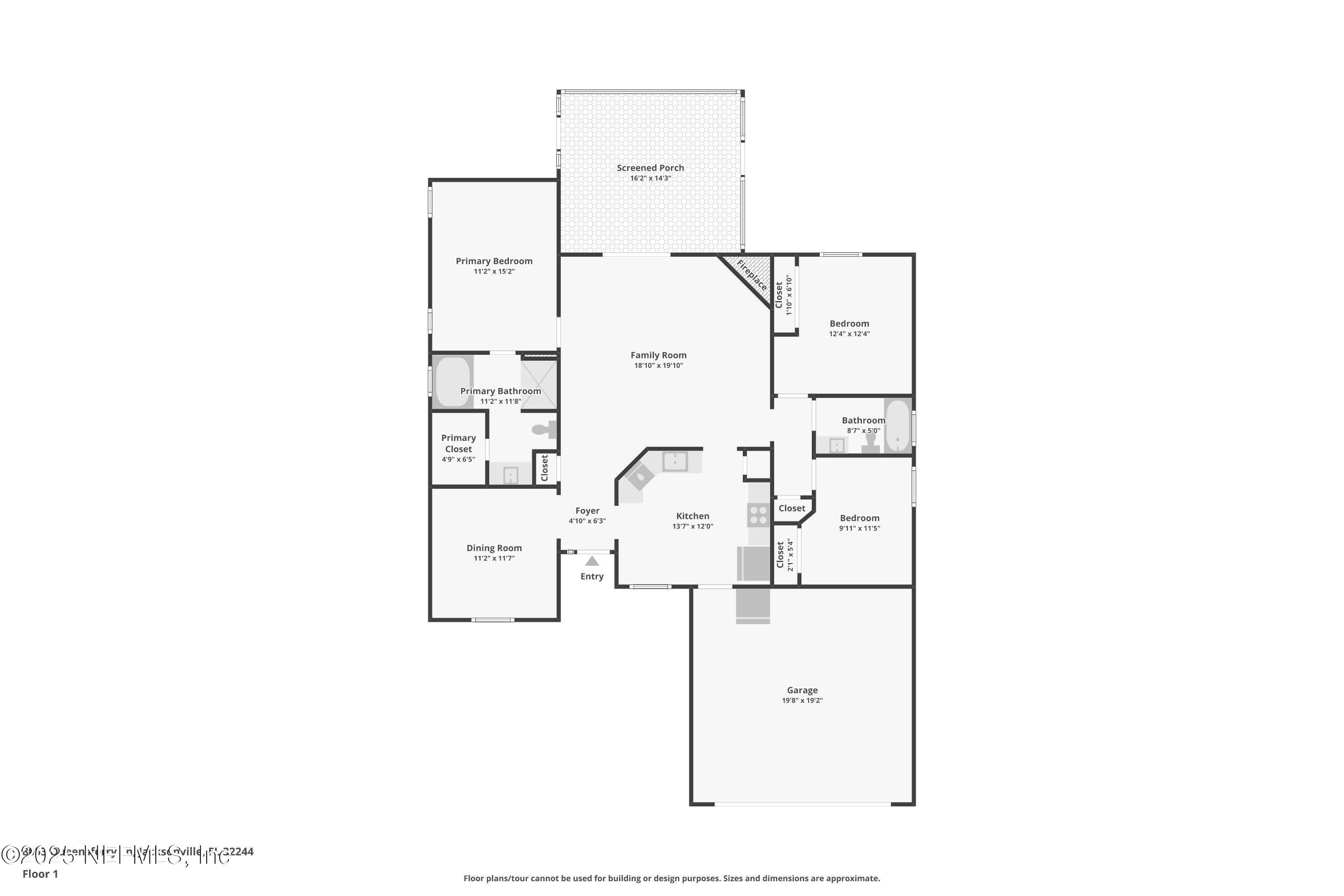 8053 Queensferry Lane Jacksonville, FL 32244 - Photo 45 of 45 a picture of a floor plan