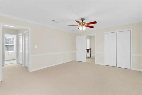 a bathroom with a shower and a tub