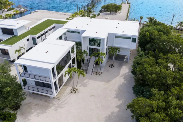 a view of a terrace with skyline