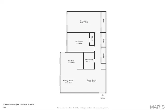 $115,000 | 1678 Blue Ridge Drive, Unit A, St. Louis, MO 63125