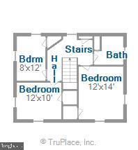 6124 12th Road North Arlington, VA 22205 - Photo 34 of 34 Upper level floor plan, three cozy bedrooms.