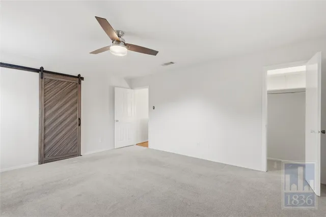 a view of an empty room