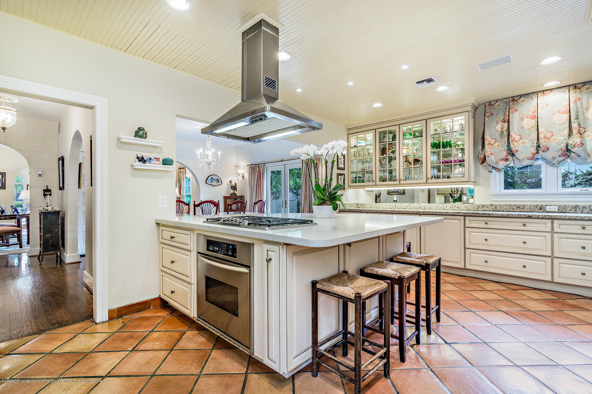 282 Barcelona Road West Palm Beach, FL 33401 - Photo 6 of 32 a kitchen with stainless steel appliances granite countertop a stove a sink and a refrigerator