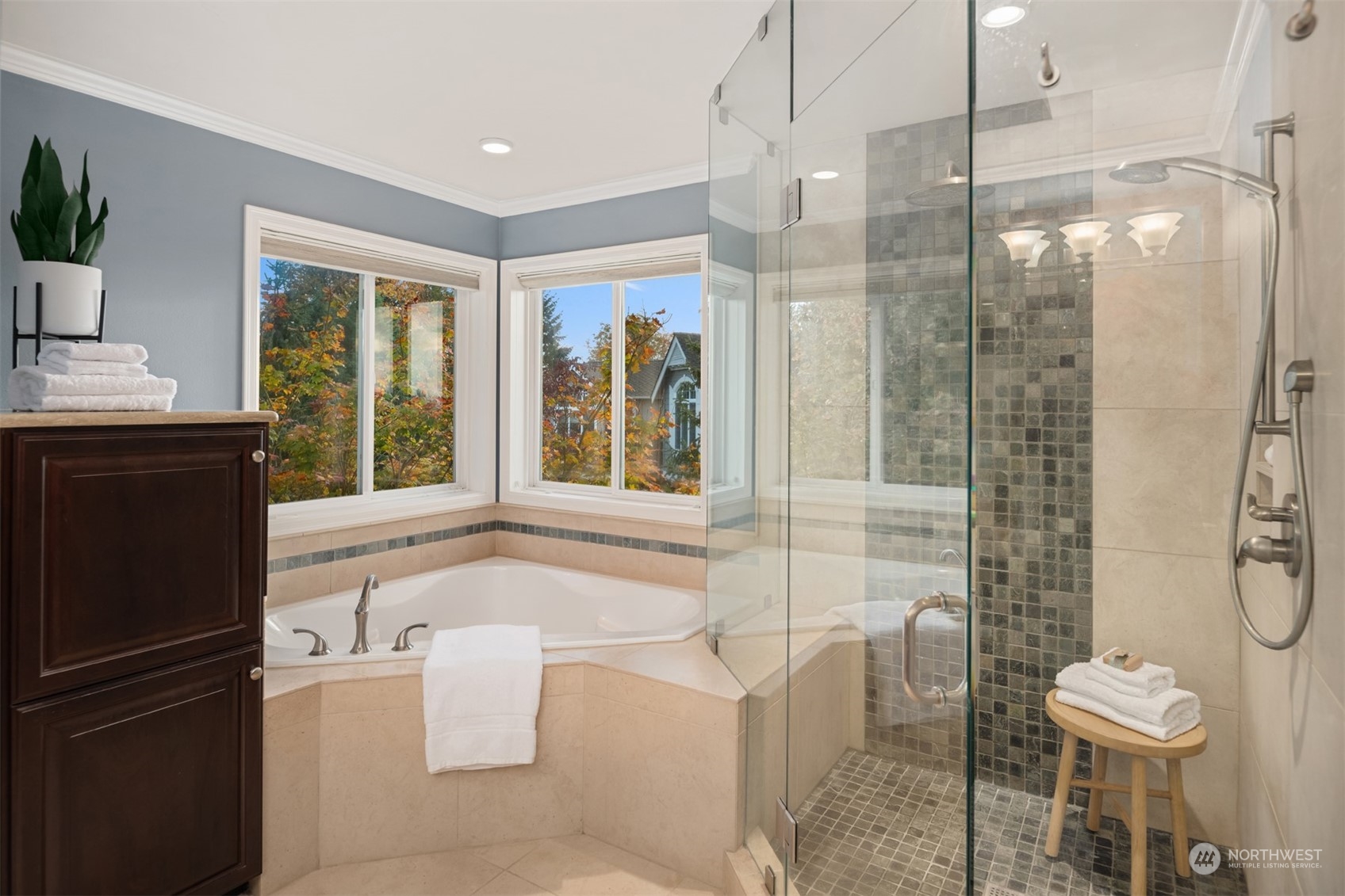2210 242nd Street Southeast Bothell, WA 98021 - Photo 12 of 40 a bathroom with a bathtub and a shower