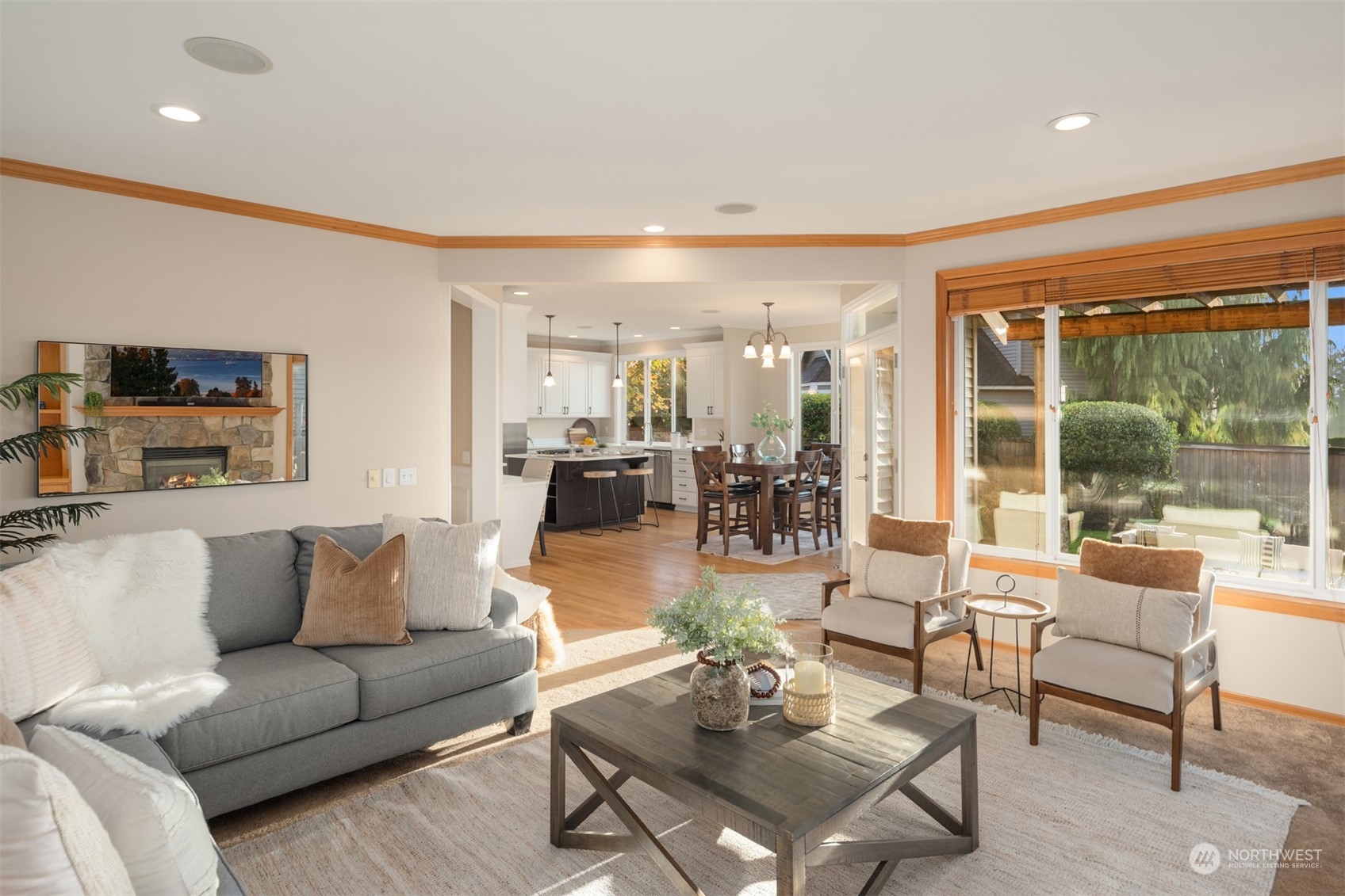 2210 242nd Street Southeast Bothell, WA 98021 - Photo 36 of 40 a living room with furniture and a large window