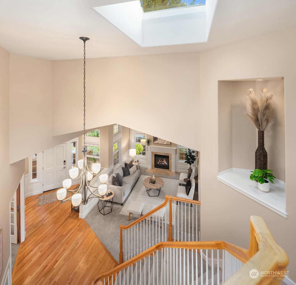 2210 242nd Street Southeast Bothell, WA 98021 - Photo 39 of 40 a living room with furniture and wooden floor