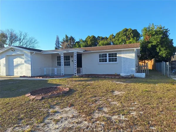 a house view with a swimming pool