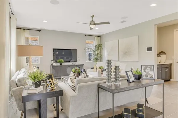 a kitchen with a table and chairs in it