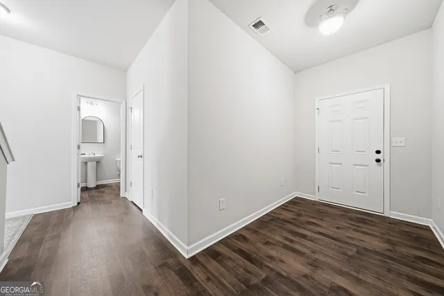 wooden floor in an empty room