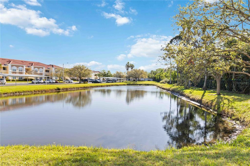 1050 Villagio Circle, Unit 206 Sarasota, FL 34237 - Photo 39 of 57 a view of a lake with a building in the background
