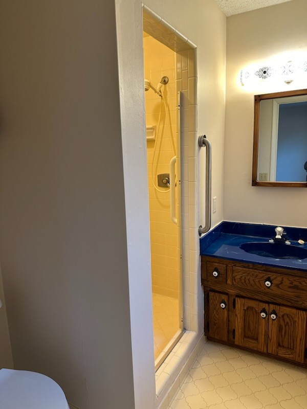 169 Maxwell Branch Road Cottontown, TN 37048 - Photo 14 of 31 a bathroom with a granite countertop sink and a mirror