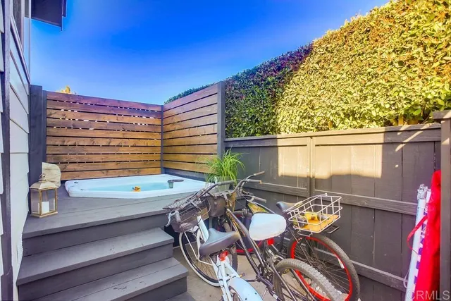 a view of outdoor seating space