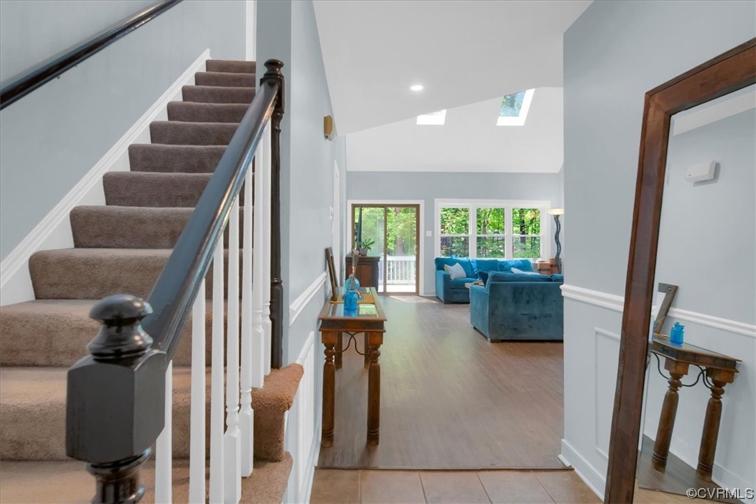 7121 Pointer Ridge Road Midlothian, VA 23112 - Photo 11 of 50 a view of entryway and hall with wooden floor