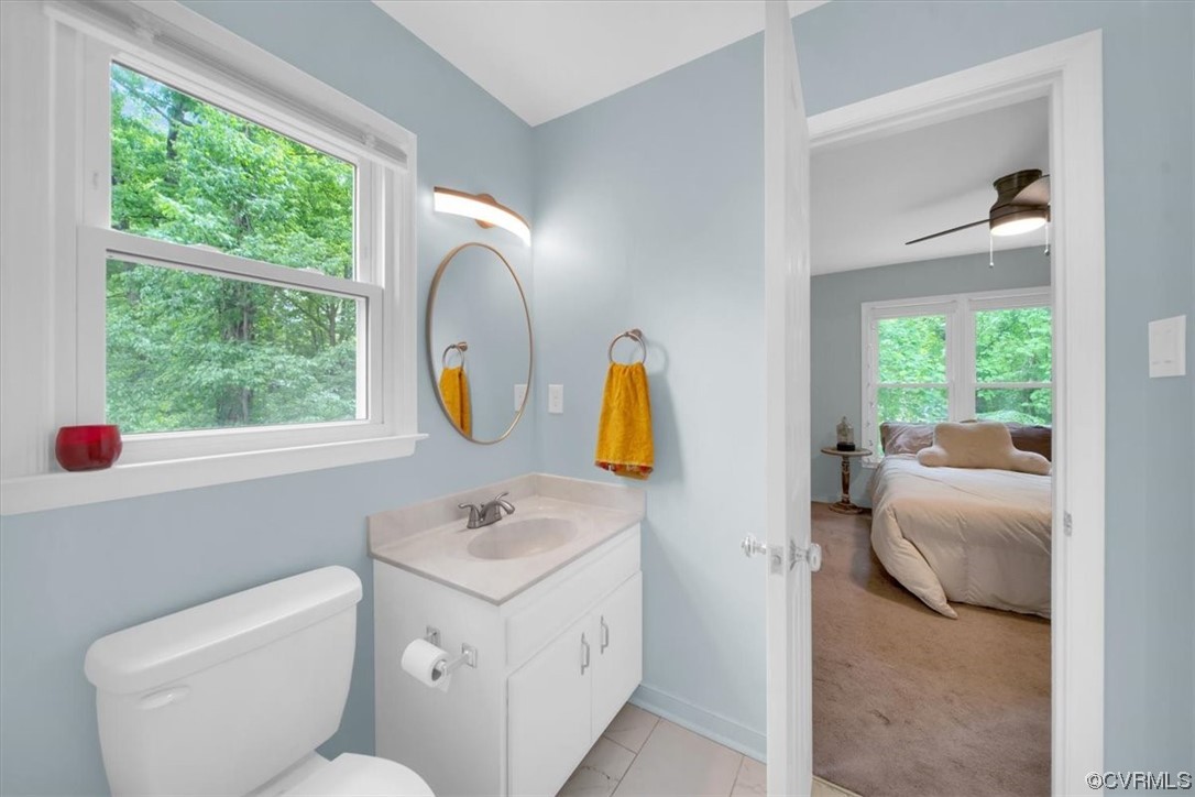 7121 Pointer Ridge Road Midlothian, VA 23112 - Photo 29 of 50 a bathroom with a sink and a toilet next to a window