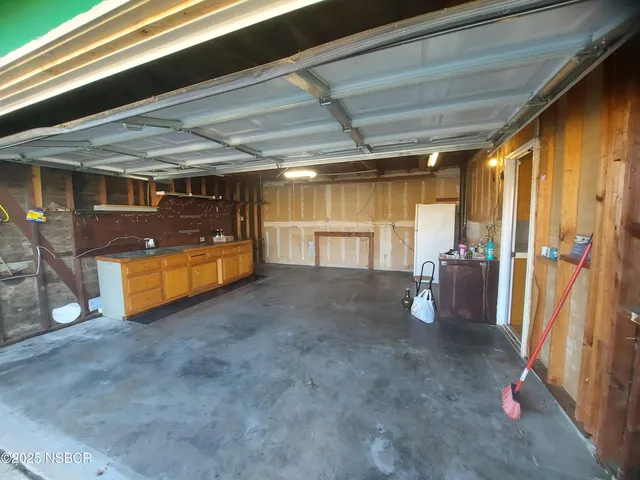 a view of a storage room