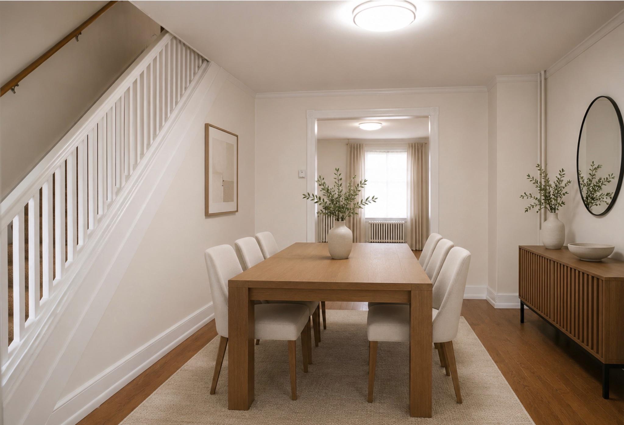 74 South Cedar Street Hazleton, PA 18201 - Photo 7 of 15 Digitally staged dining room