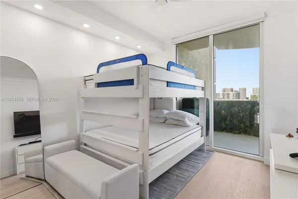 a view of a table and chairs in patio