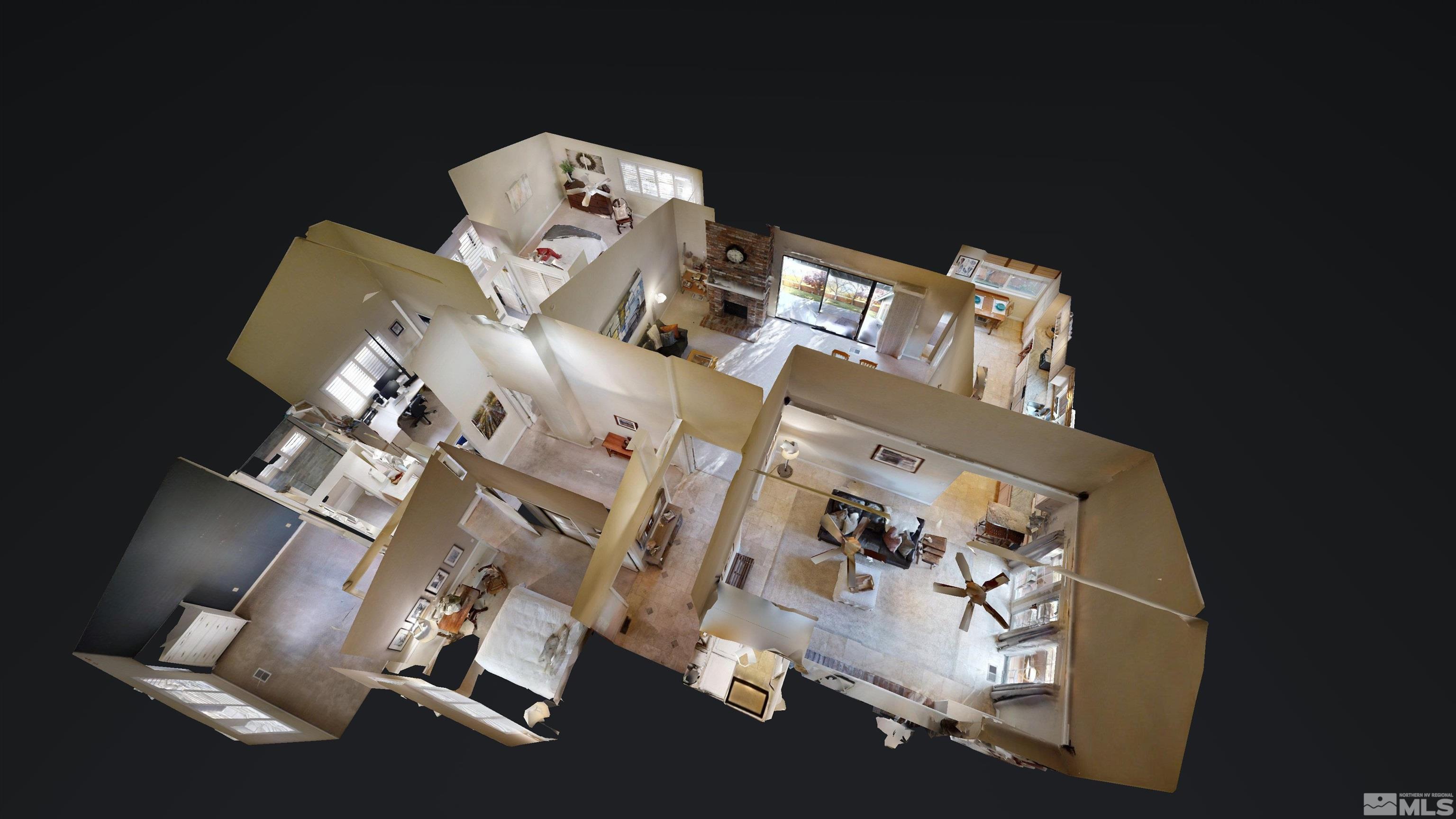 6328 Windy Meadow Drive Reno, NV 89519 - Photo 35 of 35 an aerial view of a house with a floor to ceiling window