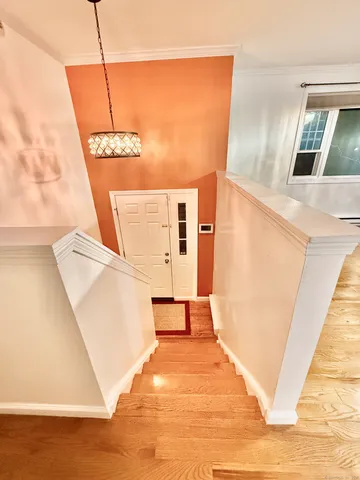 a view of a living room with a balcony