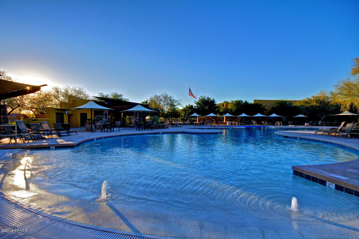 3935 East Rough Rider Road, Unit 1003 Phoenix, AZ 85050 - Photo 53 of 53 Aviano Pool at Sunset