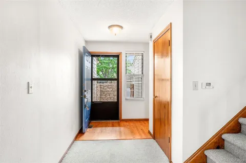 a view of front door