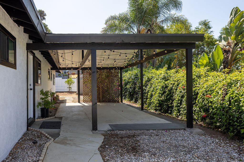 24 Pine Drive Santa Barbara, CA 93105 - Photo 30 of 45 a view of a porch with furniture