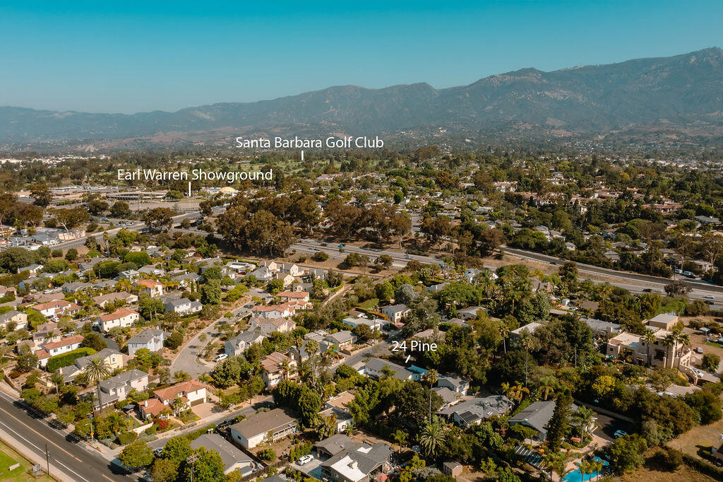 24 Pine Drive Santa Barbara, CA 93105 - Photo 43 of 45 an aerial view of residential house and green space