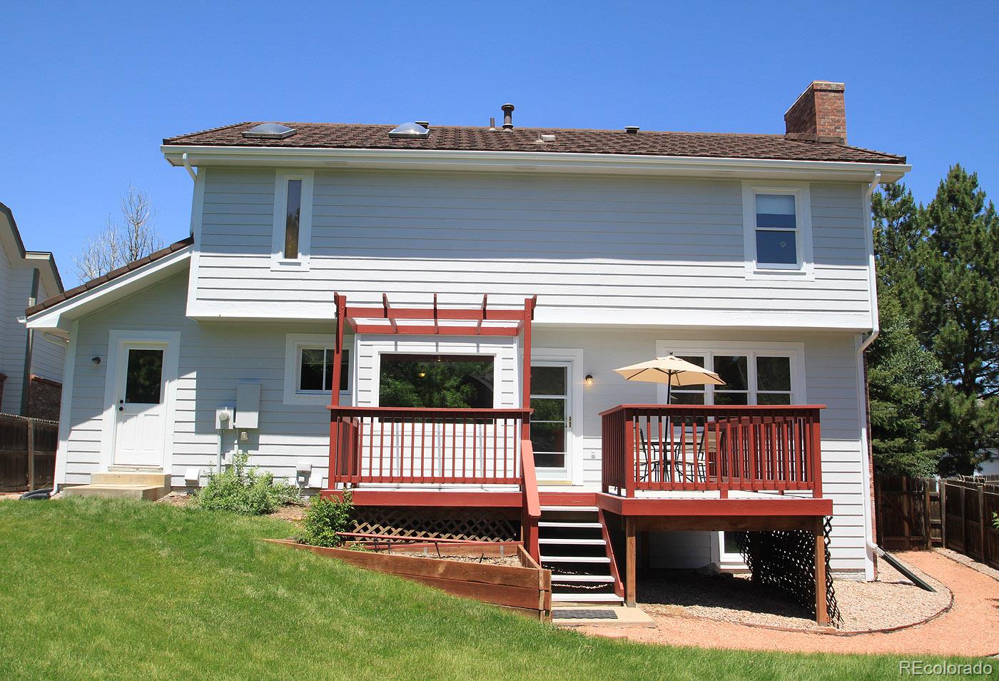 8198 Sweet Water Road Lone Tree, CO 80124 - Photo 23 of 23 a view of a house with a small yard and wooden fence
