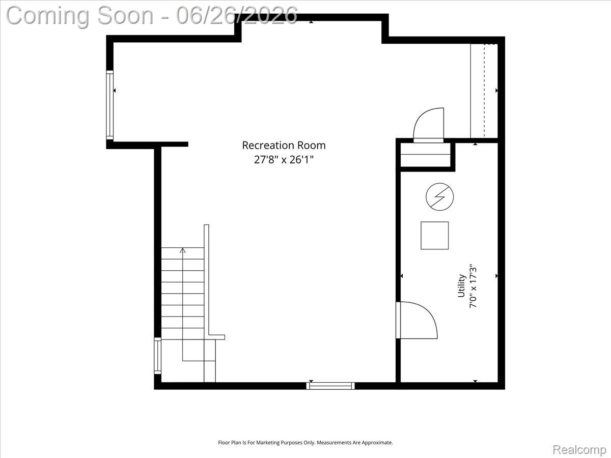 124 Woodside Road Royal Oak, MI 48073 - Photo 40 of 41 03-1st_floor_124_woodside_road_royal_oak_with_dim.jpg