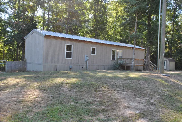 a backyard of a house