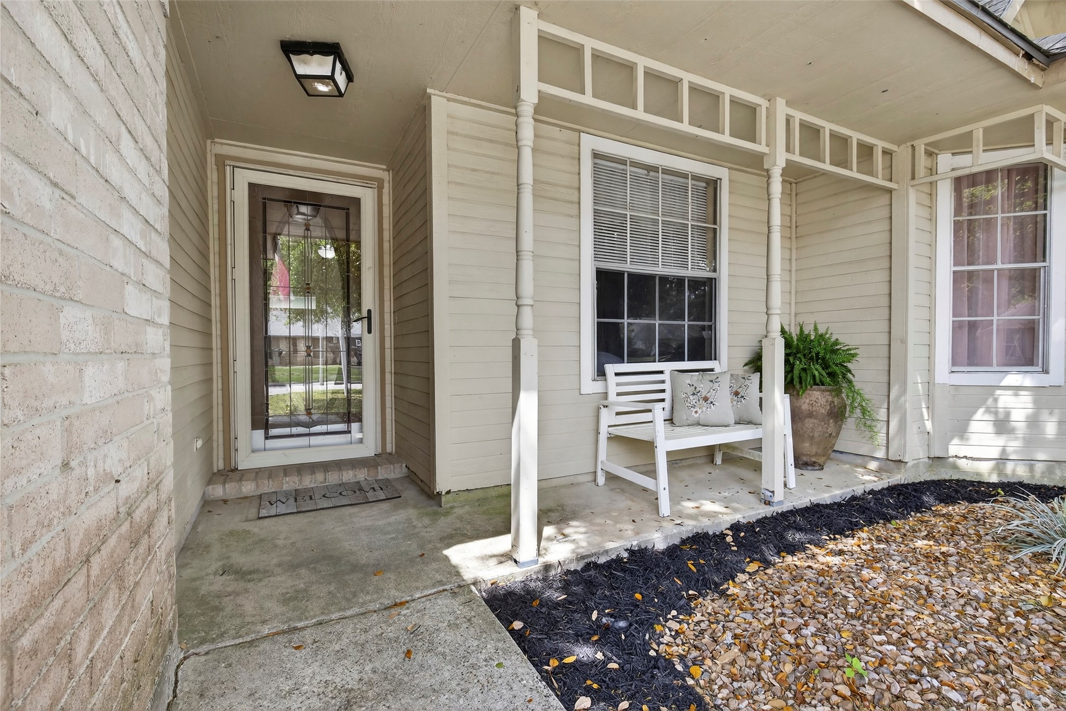 9206 Kirkleigh Lane Spring, TX 77379 - Photo 2 of 47 Charming front porch meets you at the front.
