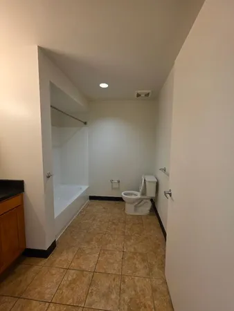 a view of a room with an empty space