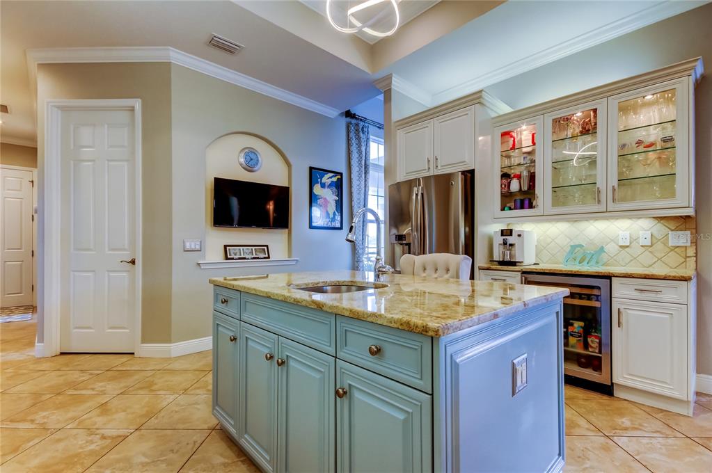 6367 Foxbrook Trail Parrish, FL 34219 - Photo 6 of 25 a bathroom with a granite countertop sink and a mirror