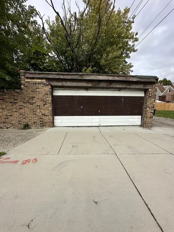 a view of terrace with trees