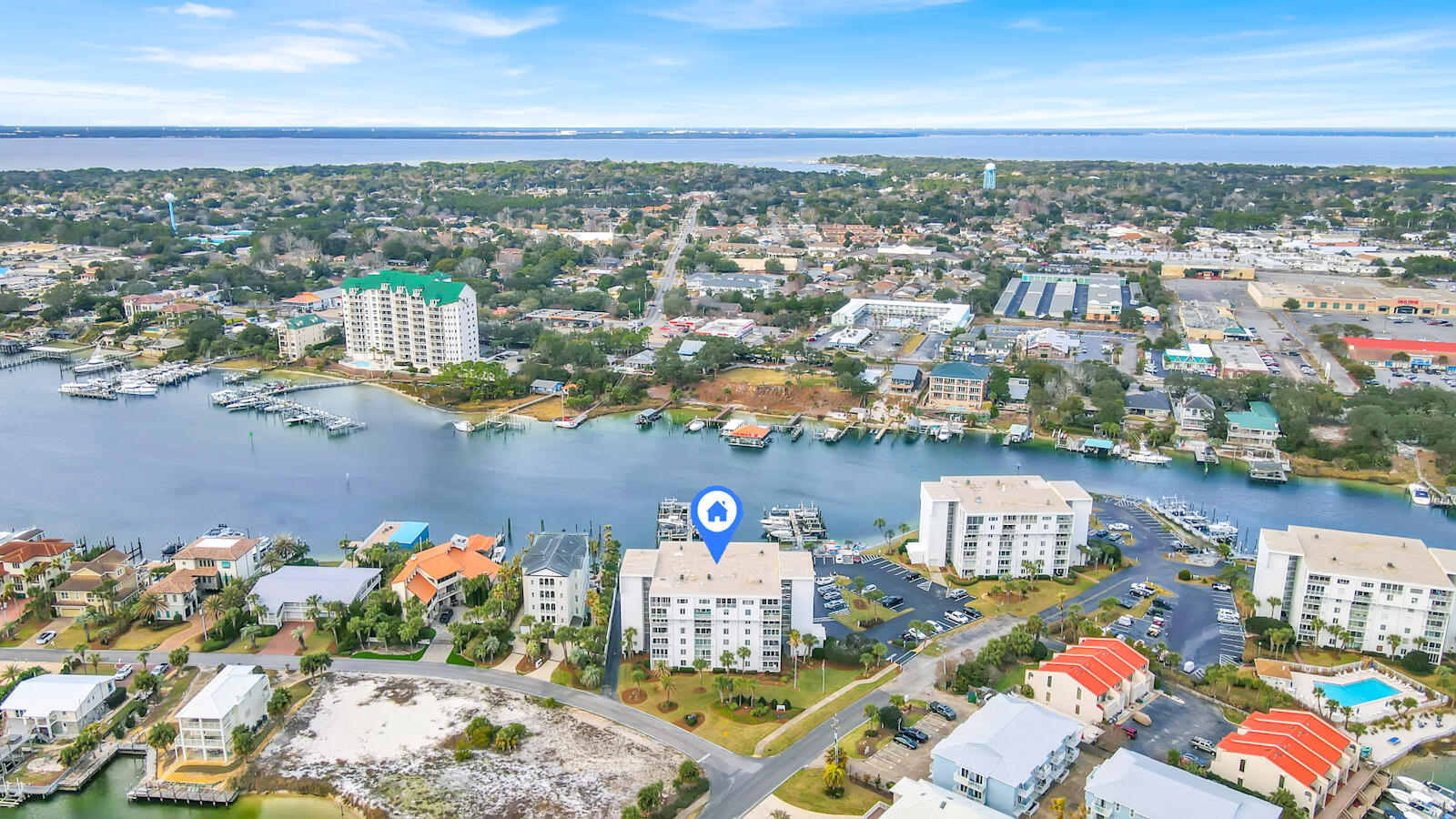 30 Moreno Point Road, Unit 102A Destin, FL 32541 - Photo 45 of 52 an aerial view of a city