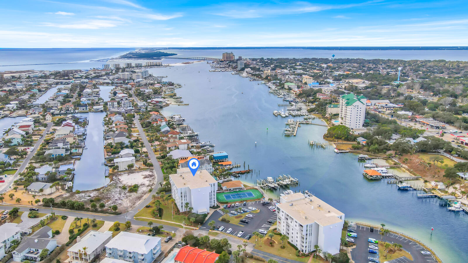 30 Moreno Point Road, Unit 102A Destin, FL 32541 - Photo 47 of 52 an aerial view of a city
