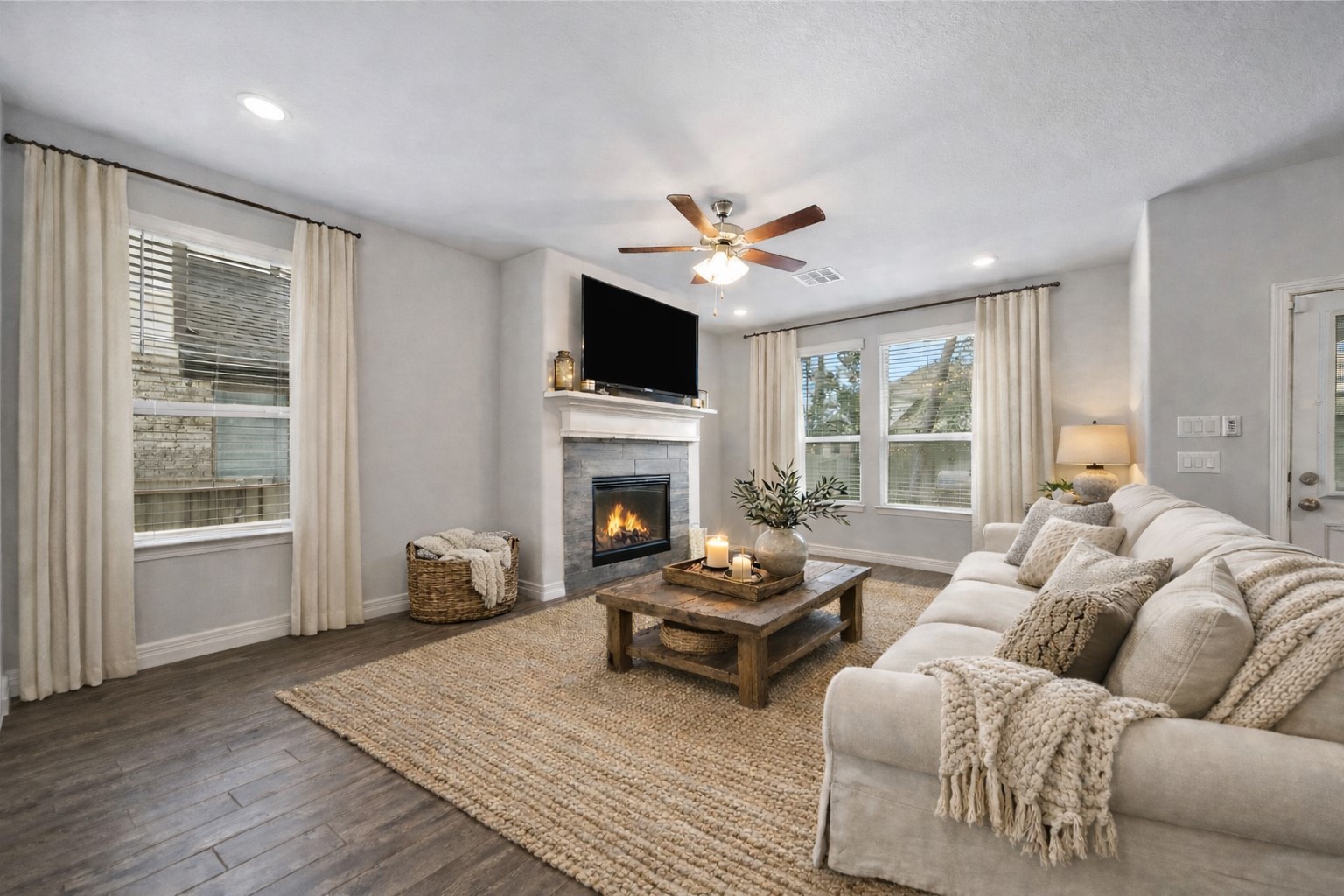 331 Silver Carp Trail Conroe, TX 77318 - Photo 12 of 49 Virtually Staged Living Room