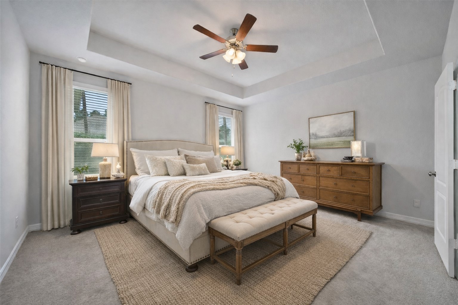 331 Silver Carp Trail Conroe, TX 77318 - Photo 19 of 49 Virtually Staged Virtually Staged Primary Bedroom