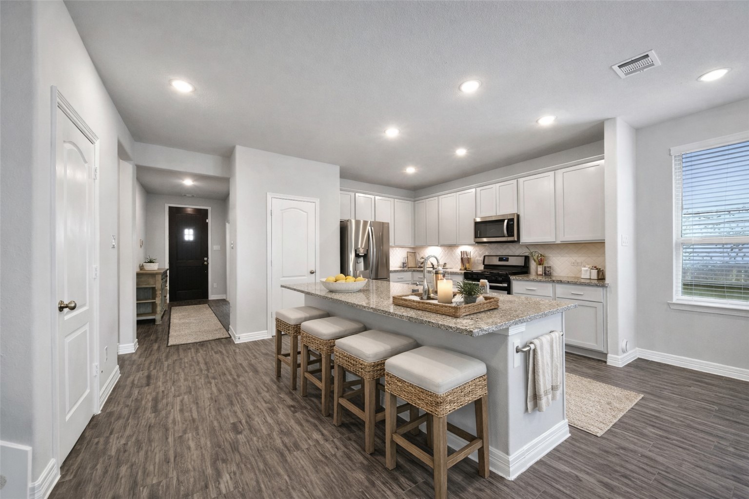 331 Silver Carp Trail Conroe, TX 77318 - Photo 7 of 49 Virtually staged kitchen