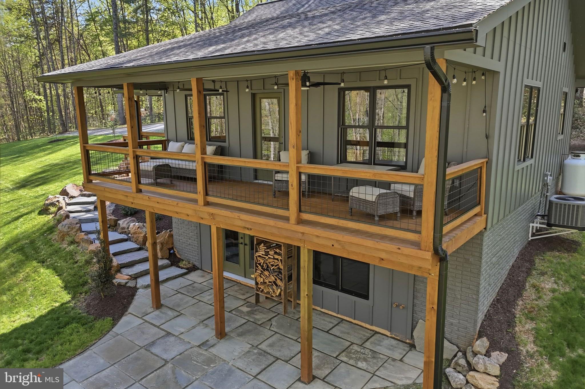 677 Weaver Hollow Road Banco, VA 22711 - Photo 31 of 34 Balcony and lower patio