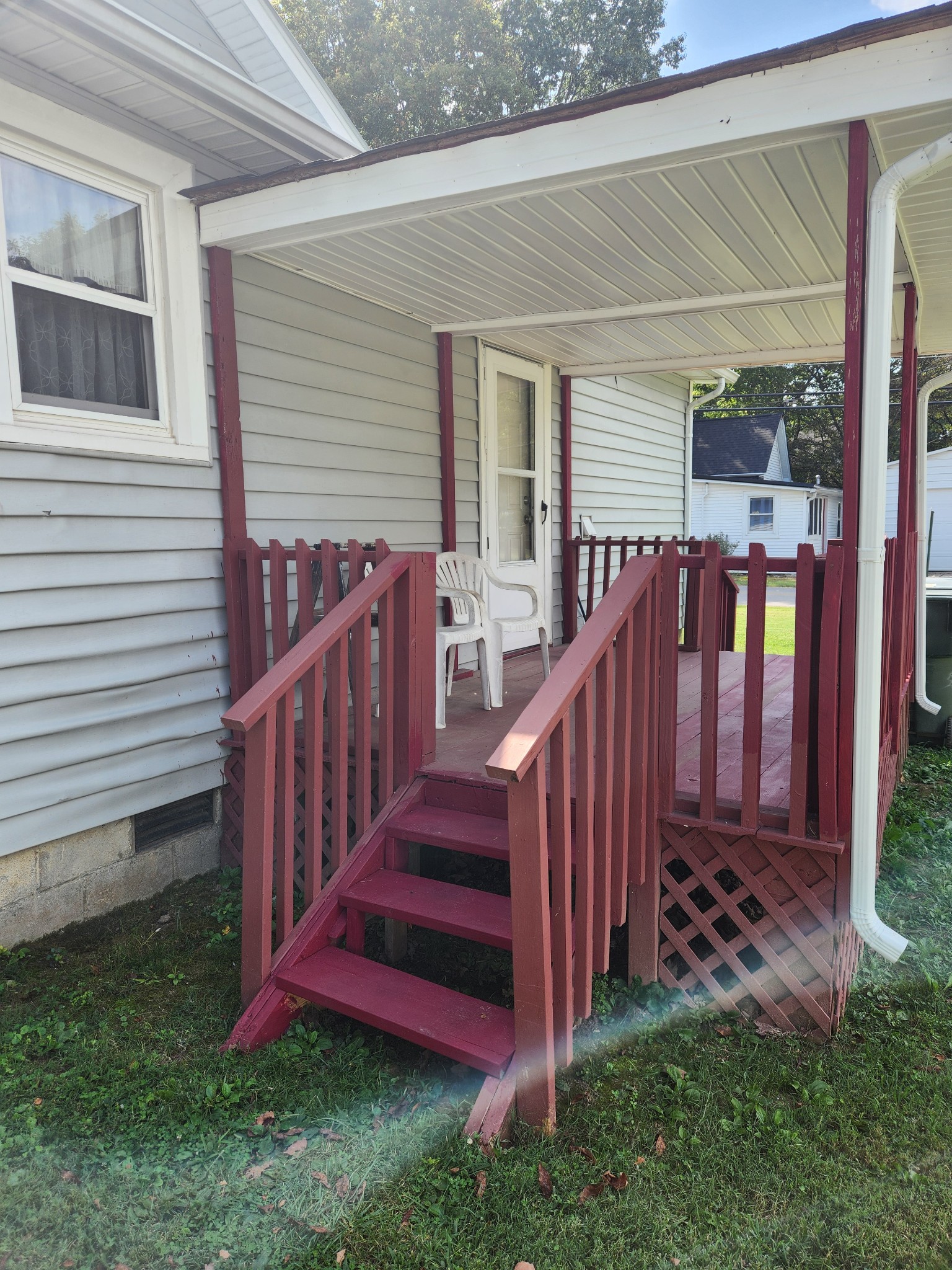 300 South Russell Street Portland, TN 37148 - Photo 4 of 14 a view of backyard with deck and wooden stairs