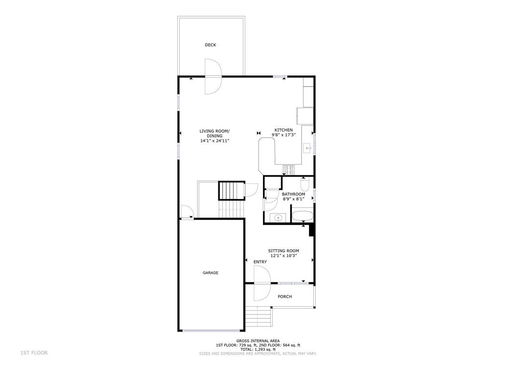 17 Fairway Circle Hopkinton, RI 02832 - Photo 28 of 30 First floor plan