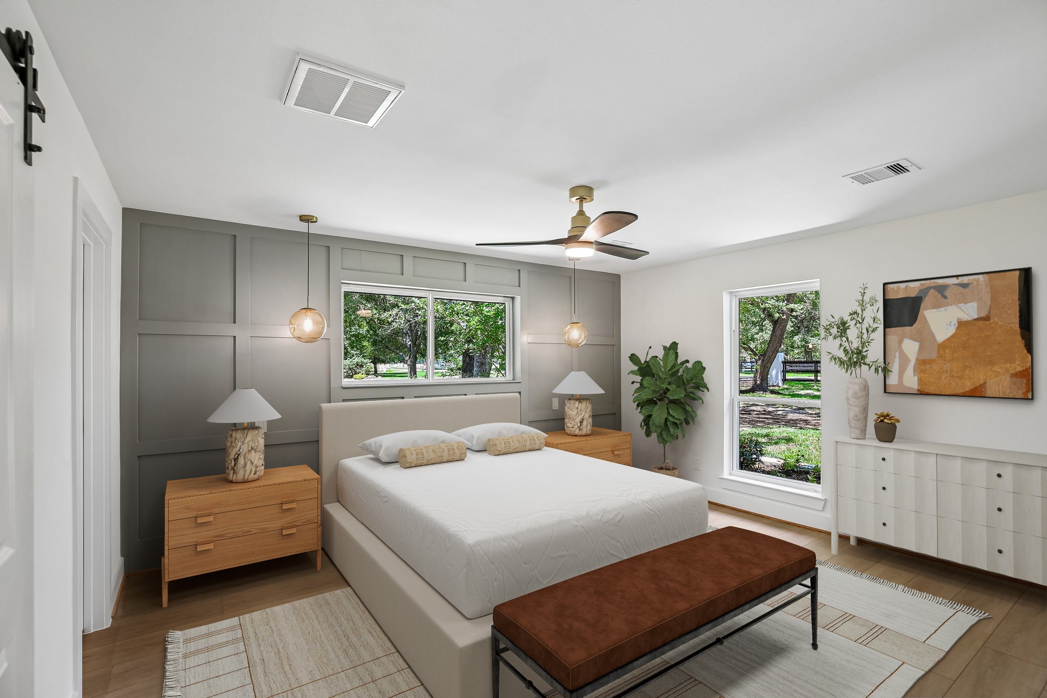 98 Pin Oak Lane Hempstead, TX 77445 - Photo 12 of 41 Primary bedroom with virtual staging