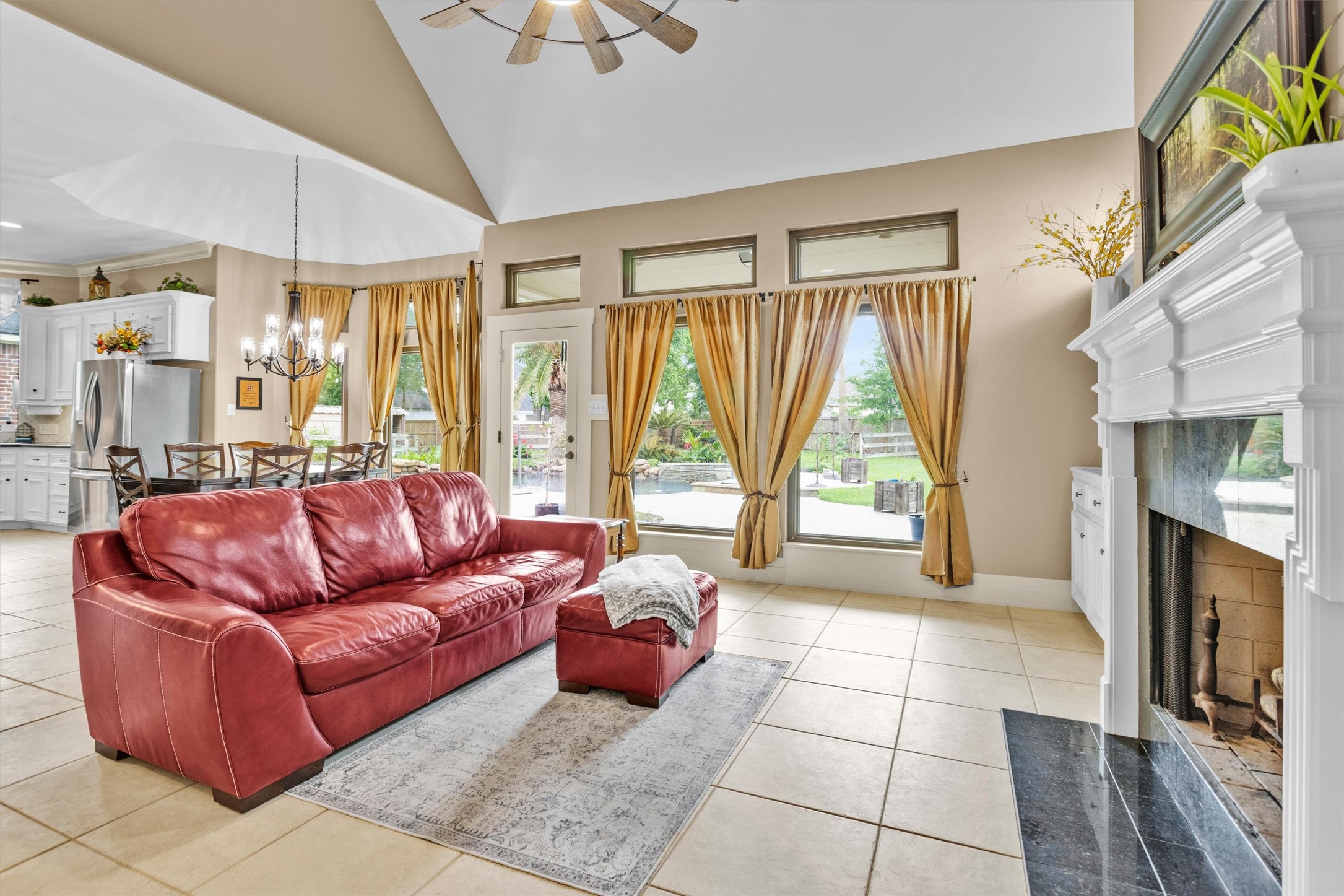 8314 Drew Haven Lane Spring, TX 77379 - Photo 21 of 49 The large windows offer views of the outdoor space.
