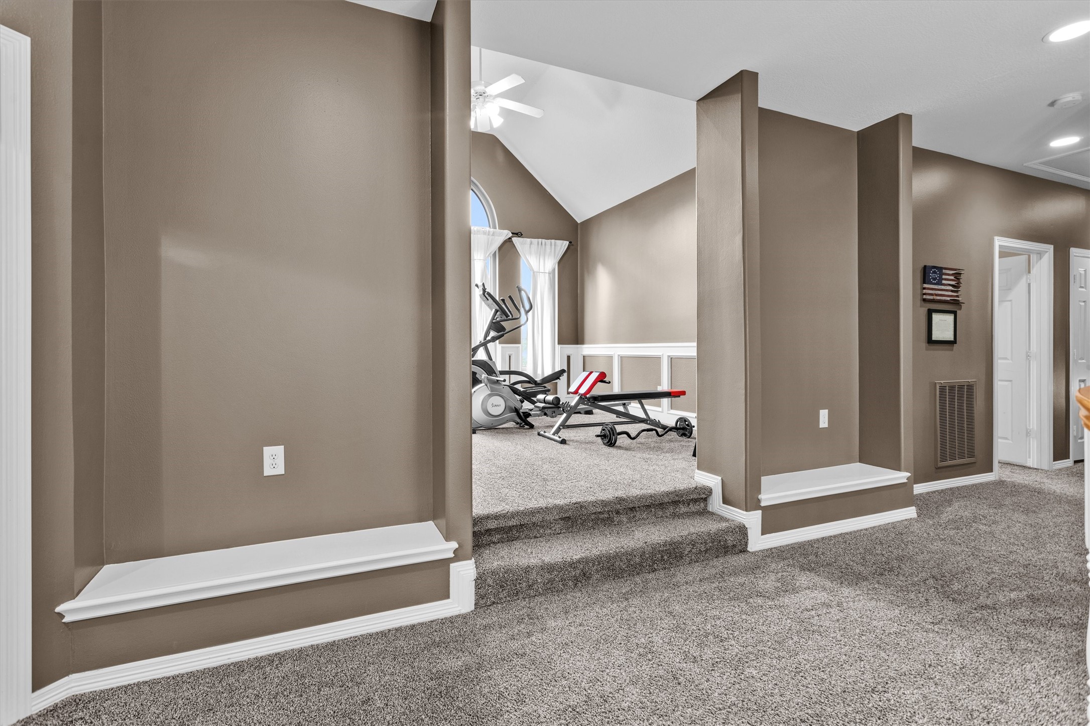 8314 Drew Haven Lane Spring, TX 77379 - Photo 30 of 49 Hallway leading into the media room/flex space.