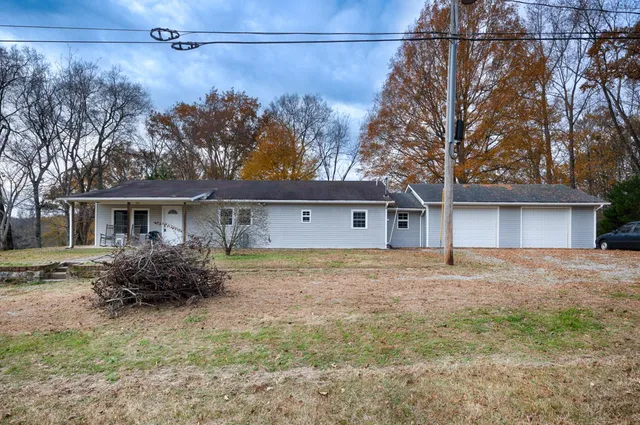 a house view with a garden space