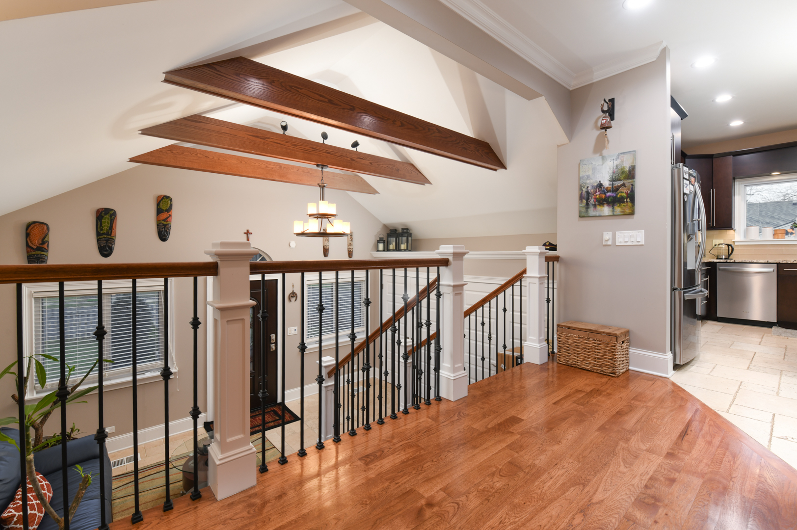 111 Grace Lane Fox River Grove, IL 60021 - Photo 4 of 33 a view of a hallway with wooden floor and entryway