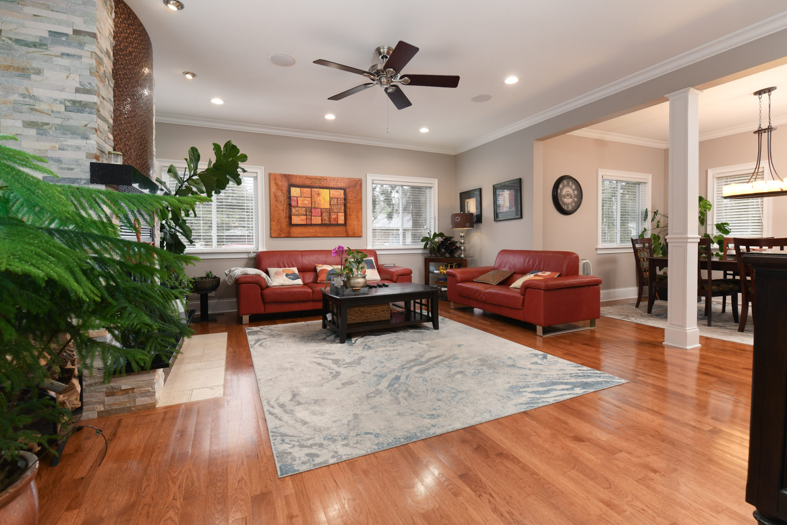 111 Grace Lane Fox River Grove, IL 60021 - Photo 7 of 33 a living room with furniture and wooden floor